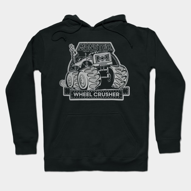 Monster Truck Wheel Crusher Hoodie by Chris Nixt